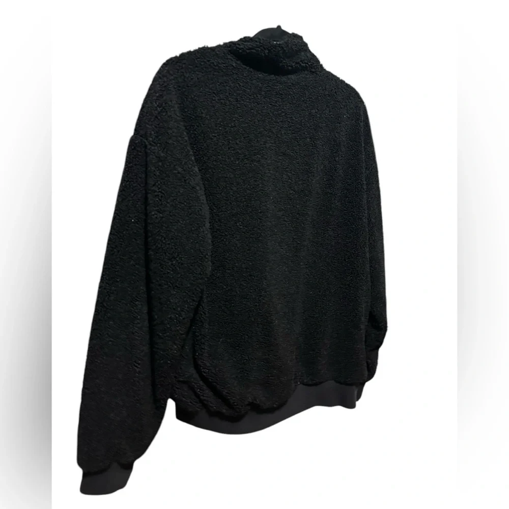 Vans Black Fleece Jacket with Pink and Yellow Accents